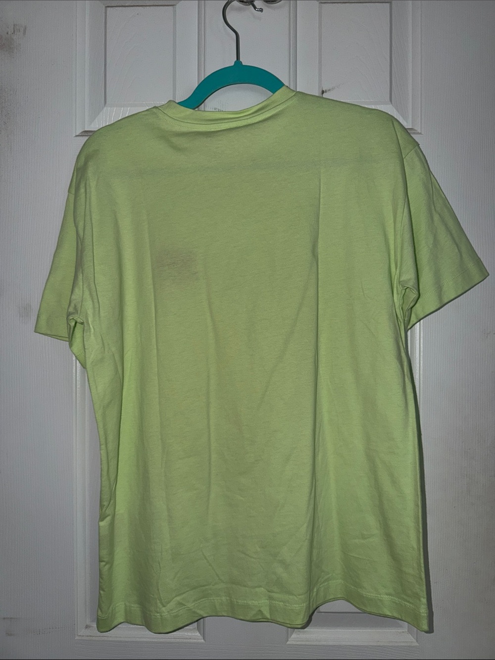 Zara X Fruit of the Loom Men’s Crewneck T-Shirt - Light Lime - Picture 3 of 6